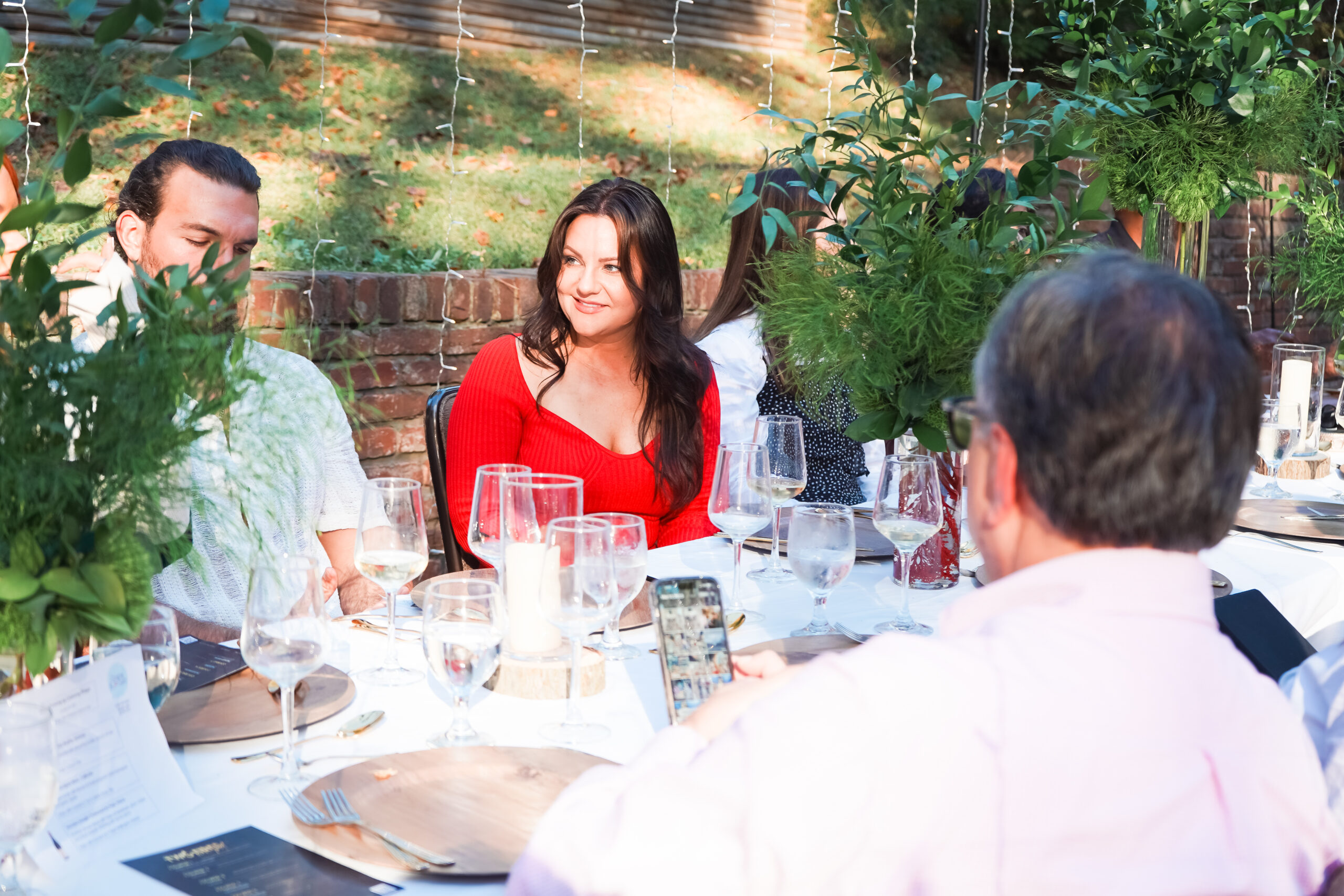 event catering in Atlanta with elegant table setup